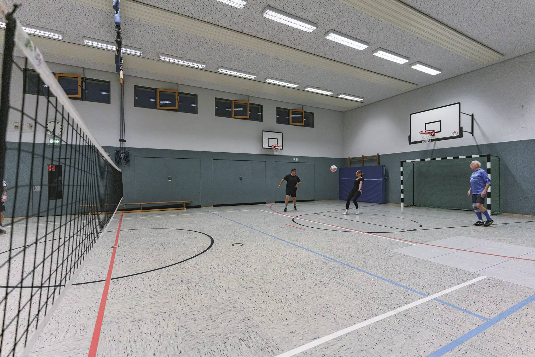 Spielablauf beim Fußball-Tennis